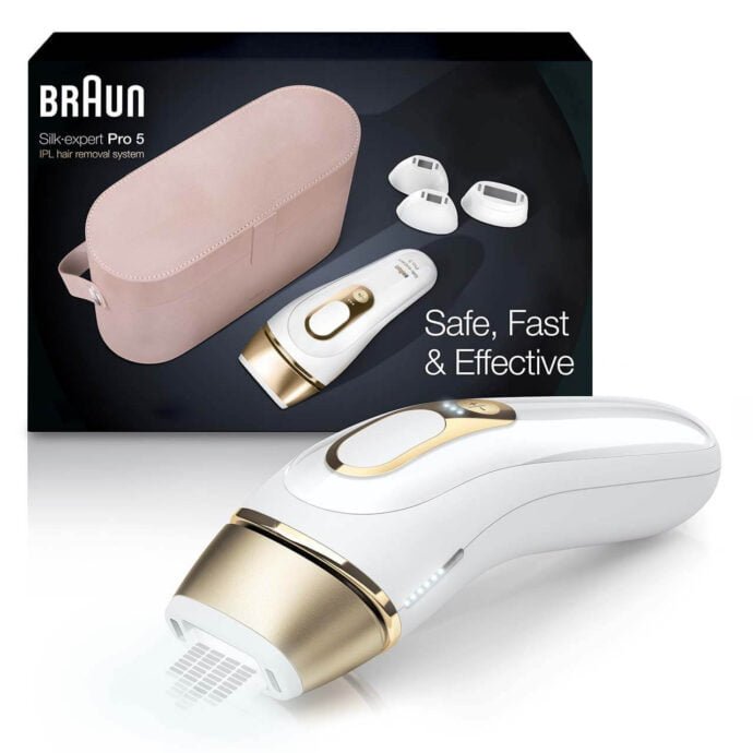 Braun Epilateur Silk Expert Pro 5 - Smart IPL - Blanc Gold – Image 5