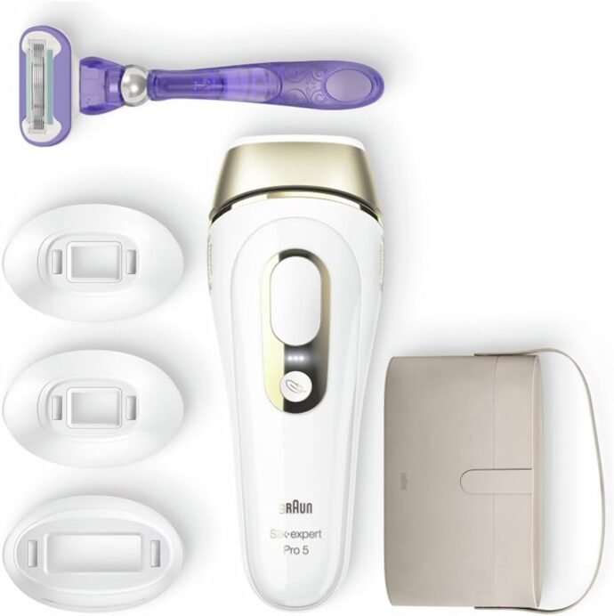 Braun Epilateur Silk Expert Pro 5 - Smart IPL - Blanc Gold – Image 2